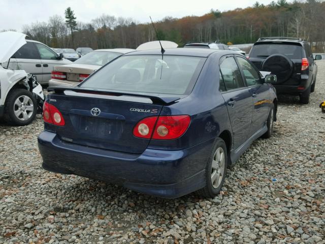 2T1BR32E87C854050 - 2007 TOYOTA COROLLA CE BLUE photo 4