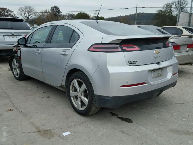 1G1RB6E48DU125075 - 2013 CHEVROLET VOLT SILVER photo 3