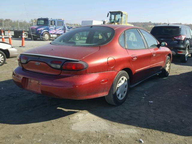 1FAFP532XXG241815 - 1999 FORD TAURUS SE RED photo 4