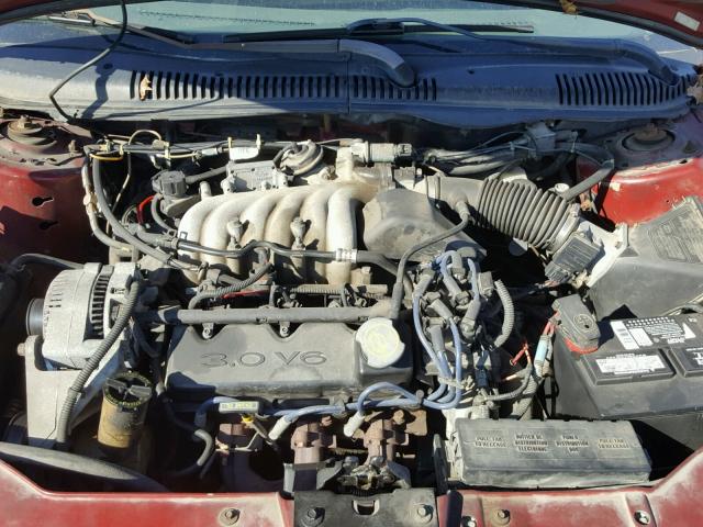 1FAFP532XXG241815 - 1999 FORD TAURUS SE RED photo 7