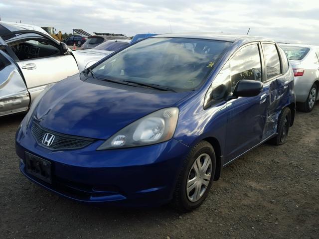 JHMGE8H2XAC007878 - 2010 HONDA FIT BLUE photo 2