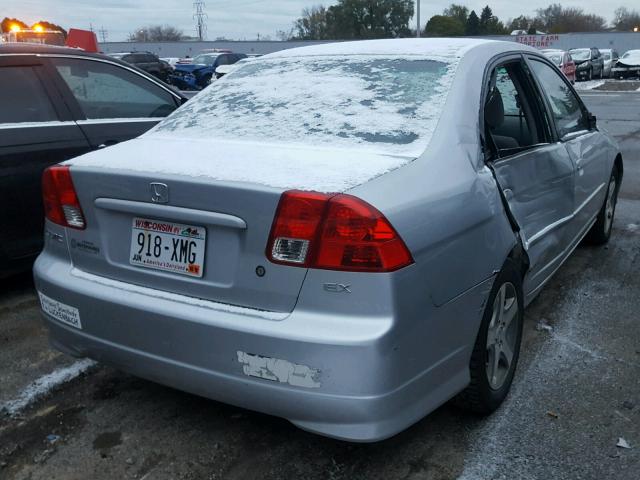 JHMES26714S001991 - 2004 HONDA CIVIC EX SILVER photo 4