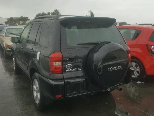 JTEGD20VX50056363 - 2005 TOYOTA RAV4 BLACK photo 3