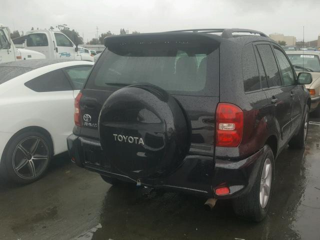 JTEGD20VX50056363 - 2005 TOYOTA RAV4 BLACK photo 4