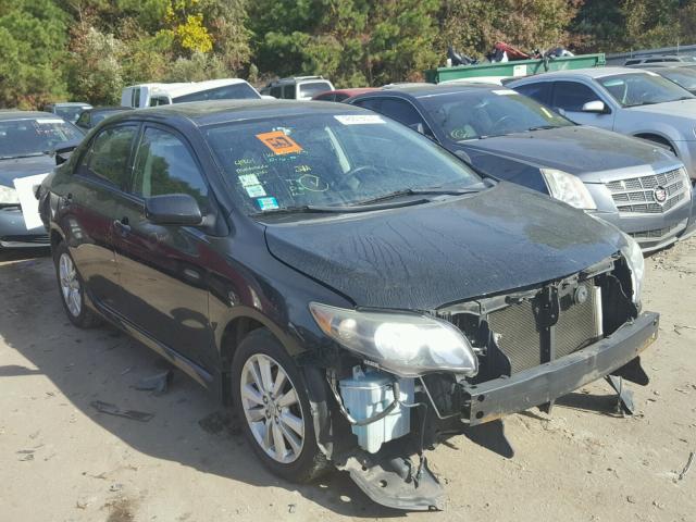 2T1BU4EE6AC405456 - 2010 TOYOTA COROLLA BA BLACK photo 1