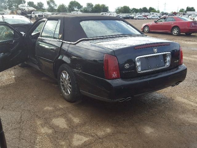 1G6KE57Y33U183932 - 2003 CADILLAC DEVILLE DH BLACK photo 3