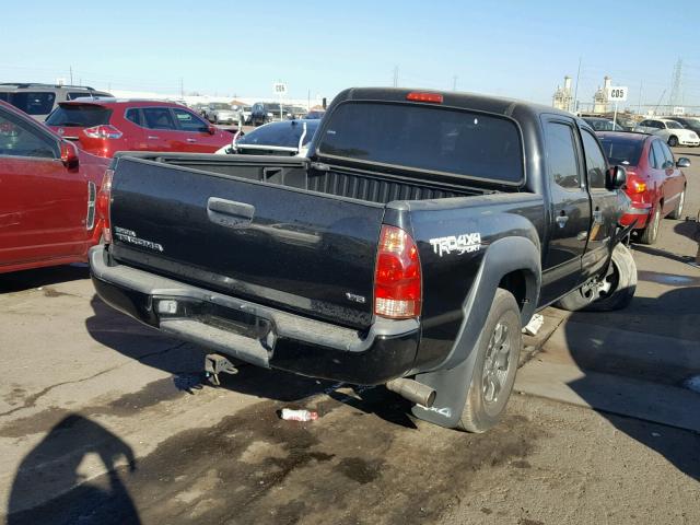 5TELU42N47Z439701 - 2007 TOYOTA TACOMA DOU BLACK photo 4