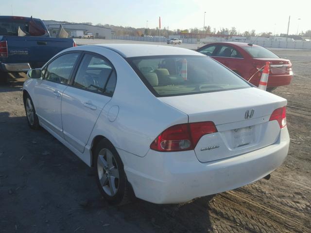 1HGFA16857L123619 - 2007 HONDA CIVIC EX WHITE photo 3