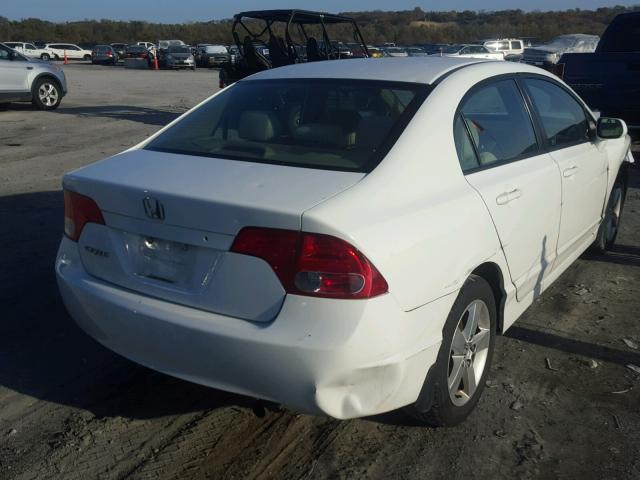1HGFA16857L123619 - 2007 HONDA CIVIC EX WHITE photo 4