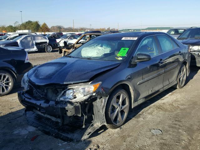 4T1BF1FK3EU840372 - 2014 TOYOTA CAMRY L BLUE photo 2