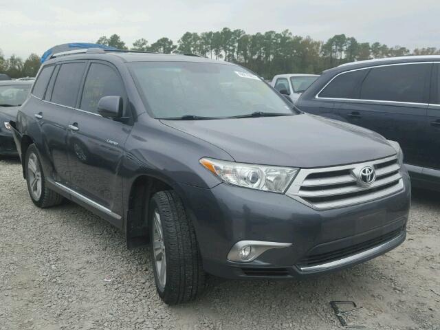 5TDYK3EH0CS083797 - 2012 TOYOTA HIGHLANDER GRAY photo 1