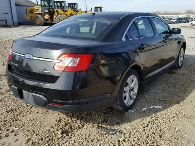 1FAHP2EW3BG165967 - 2011 FORD TAURUS SEL BLACK photo 4