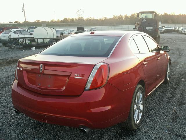 1LNHL9FTXBG613006 - 2011 LINCOLN MKS RED photo 4