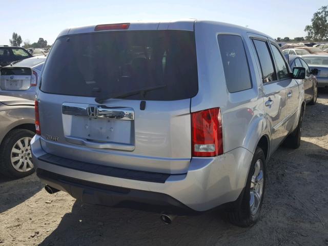 5FNYF3H75DB030543 - 2013 HONDA PILOT EXLN SILVER photo 4