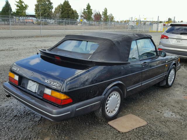 YS3AL76L3M7006404 - 1991 SAAB 900 BASE BLACK photo 4