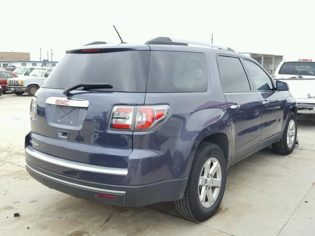 1GKKRNED9DJ258173 - 2013 GMC ACADIA SLE BLUE photo 4