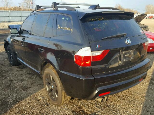 WBXPC934X9WJ27506 - 2009 BMW X3 XDRIVE3 BLACK photo 3