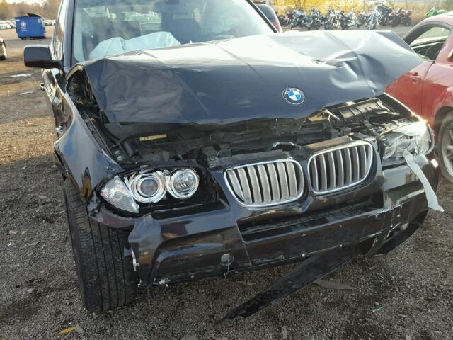 WBXPC934X9WJ27506 - 2009 BMW X3 XDRIVE3 BLACK photo 9