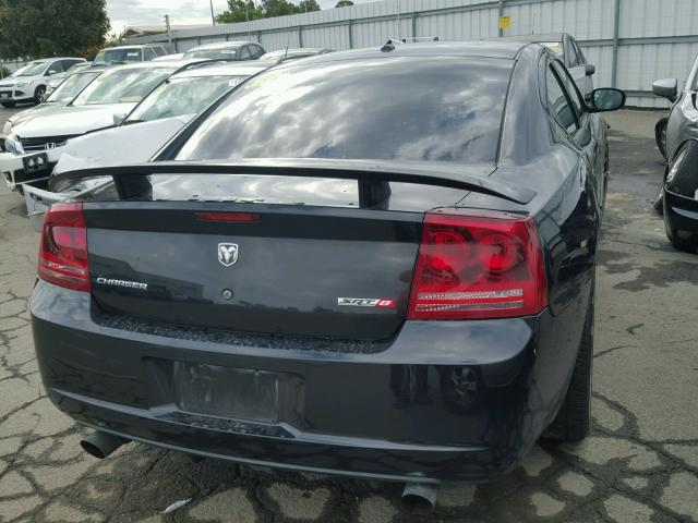 2B3KA73W27H726786 - 2007 DODGE CHARGER SR BLACK photo 4