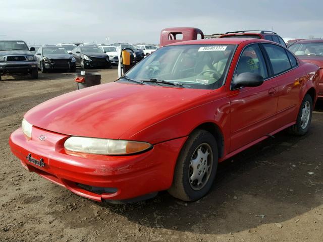 1G3NL52F52C250766 - 2002 OLDSMOBILE ALERO GL RED photo 2