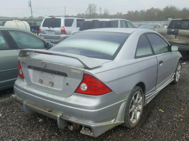 1HGEM22174L018397 - 2004 HONDA CIVIC DX V SILVER photo 4