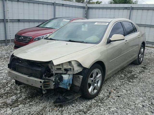 1G1ZC5EB0AF119440 - 2010 CHEVROLET MALIBU 1LT GOLD photo 2