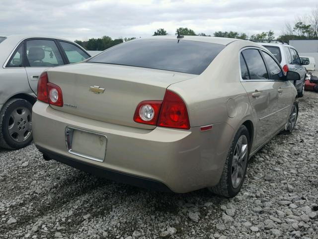 1G1ZC5EB0AF119440 - 2010 CHEVROLET MALIBU 1LT GOLD photo 4
