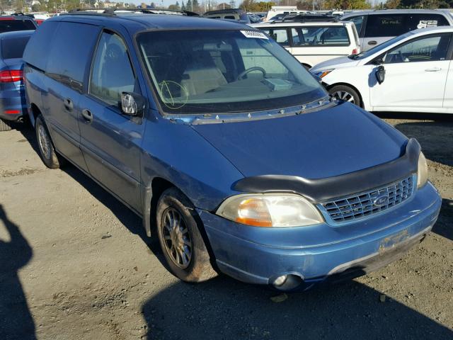 2FMZA51412BA56187 - 2002 FORD WINDSTAR L BLUE photo 1