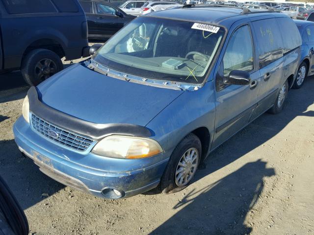 2FMZA51412BA56187 - 2002 FORD WINDSTAR L BLUE photo 2