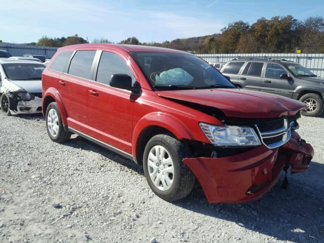 3C4PDCAB1FT587471 - 2015 DODGE JOURNEY SE RED photo 1