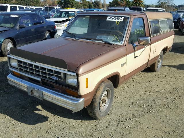 1FTBR10S8FUD03535 - 1985 FORD RANGER TWO TONE photo 2