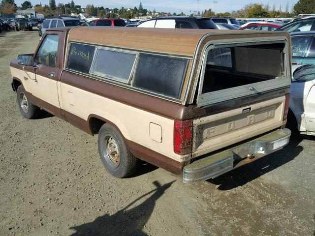 1FTBR10S8FUD03535 - 1985 FORD RANGER TWO TONE photo 3