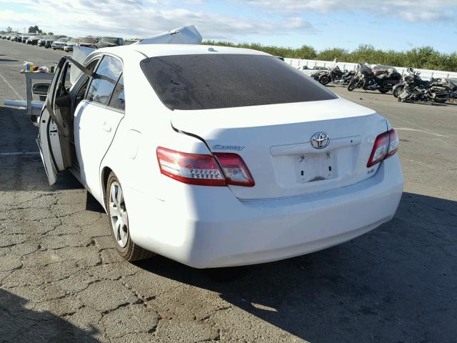 4T1BF3EK7AU547078 - 2010 TOYOTA CAMRY BASE WHITE photo 3