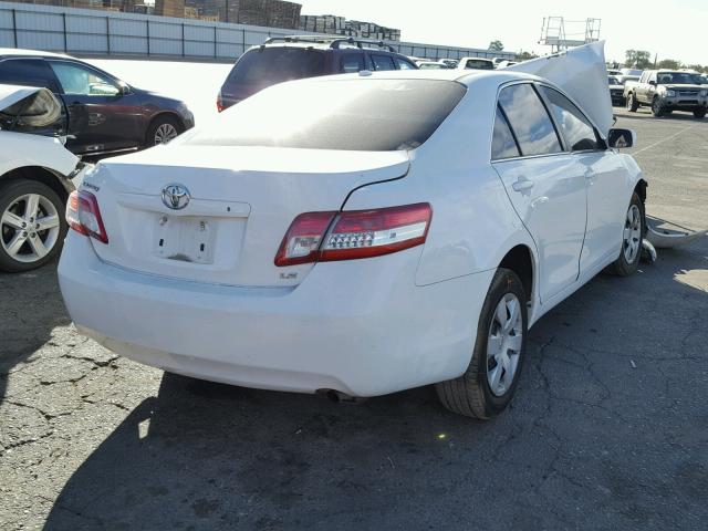 4T1BF3EK7AU547078 - 2010 TOYOTA CAMRY BASE WHITE photo 4