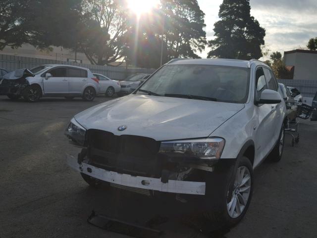5UXWX9C36H0T18277 - 2017 BMW X3 XDRIVE2 WHITE photo 2