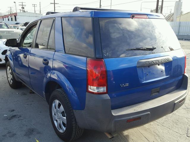 5GZCZ33DX4S833252 - 2004 SATURN VUE BLUE photo 3