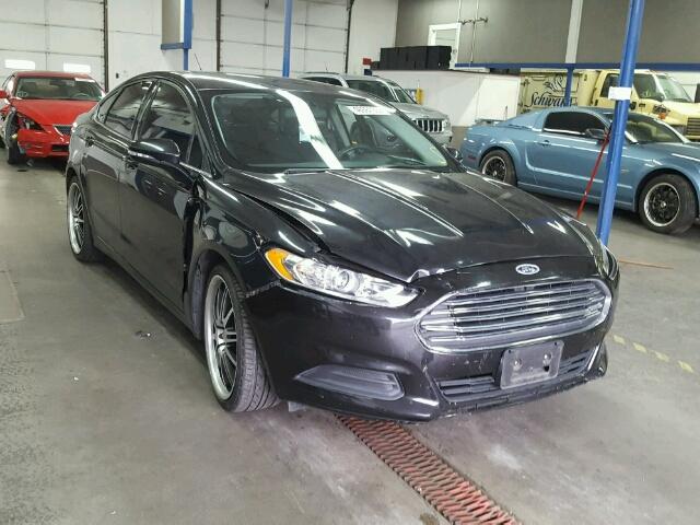 3FA6P0H78ER214738 - 2014 FORD FUSION SE BLACK photo 1