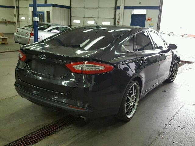 3FA6P0H78ER214738 - 2014 FORD FUSION SE BLACK photo 4