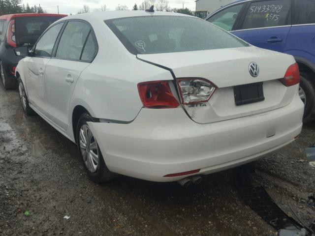 3VW2K7AJ0FM411517 - 2015 VOLKSWAGEN JETTA BASE WHITE photo 3