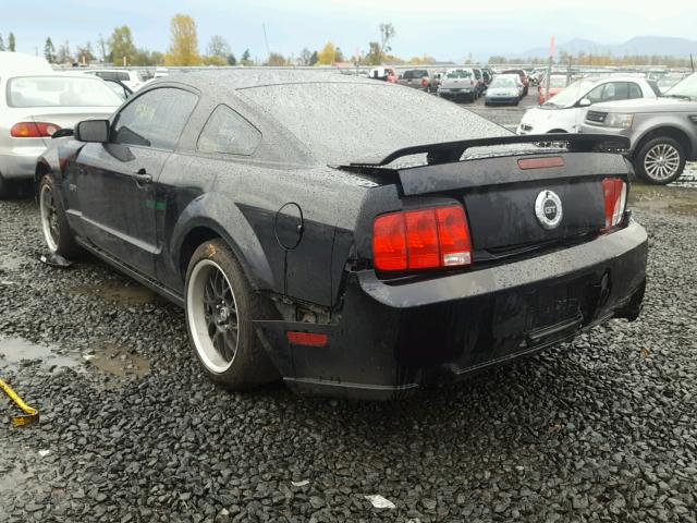 1ZVHT82H855134080 - 2005 FORD MUSTANG GT BLACK photo 3