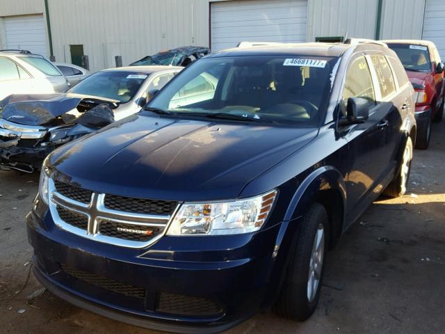 3C4PDCAB8HT557001 - 2017 DODGE JOURNEY SE BLUE photo 2