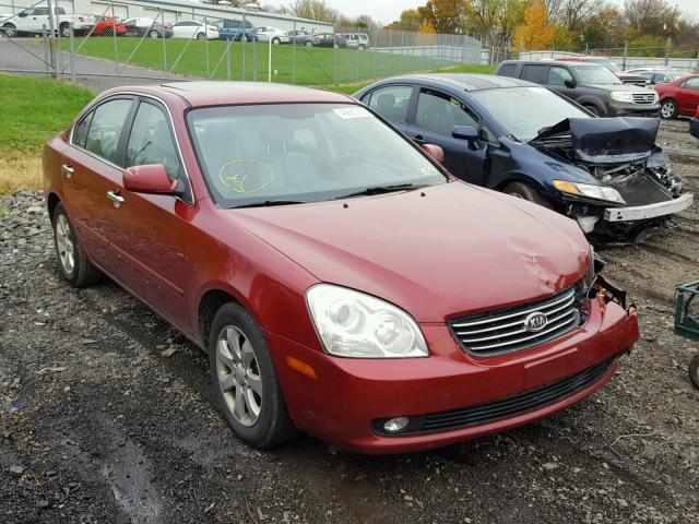 KNAGE123775154535 - 2007 KIA OPTIMA LX RED photo 1