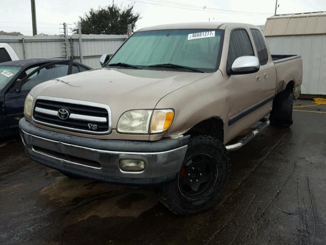 5TBRT34112S332590 - 2002 TOYOTA TUNDRA TAN photo 2