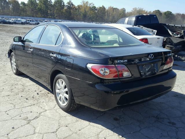 JTHBF30G236018800 - 2003 LEXUS ES BLACK photo 3