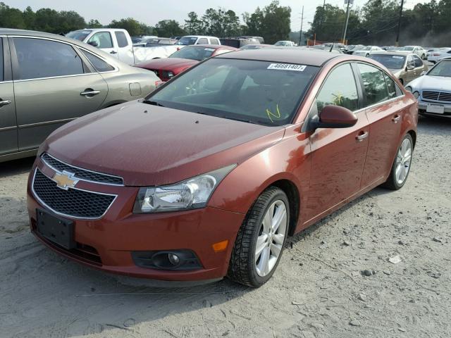 1G1PH5SC6C7297582 - 2012 CHEVROLET CRUZE LTZ BROWN photo 2