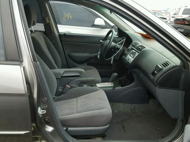 2HGES26785H544315 - 2005 HONDA CIVIC EX 石墨色 照片 5