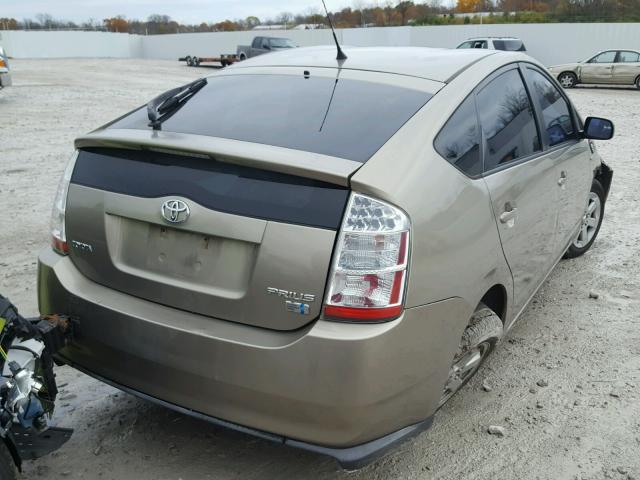 JTDKB20U477665003 - 2007 TOYOTA PRIUS GOLD photo 4