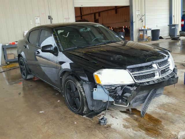 1C3CDZCB3DN504199 - 2013 DODGE AVENGER SX BLACK photo 1