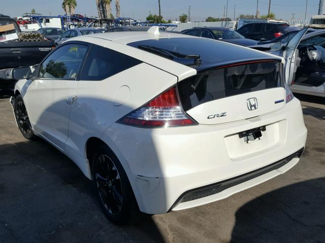 JHMZF1D47FS000713 - 2015 HONDA CR-Z WHITE photo 3