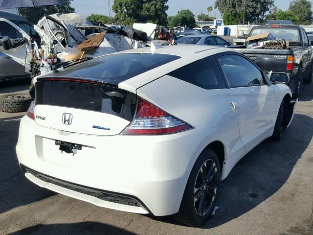 JHMZF1D47FS000713 - 2015 HONDA CR-Z WHITE photo 4